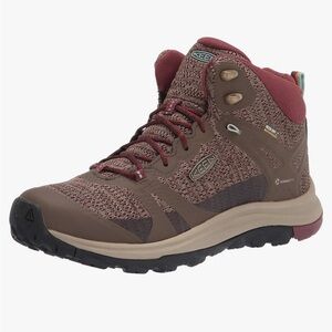 Keen Brown and Maroon Athletic Shoes for Outdoor Adventures